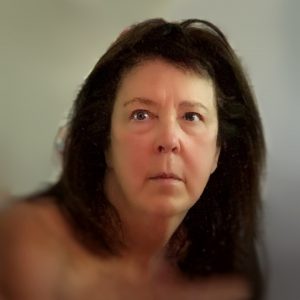 Self portrait of woman full face